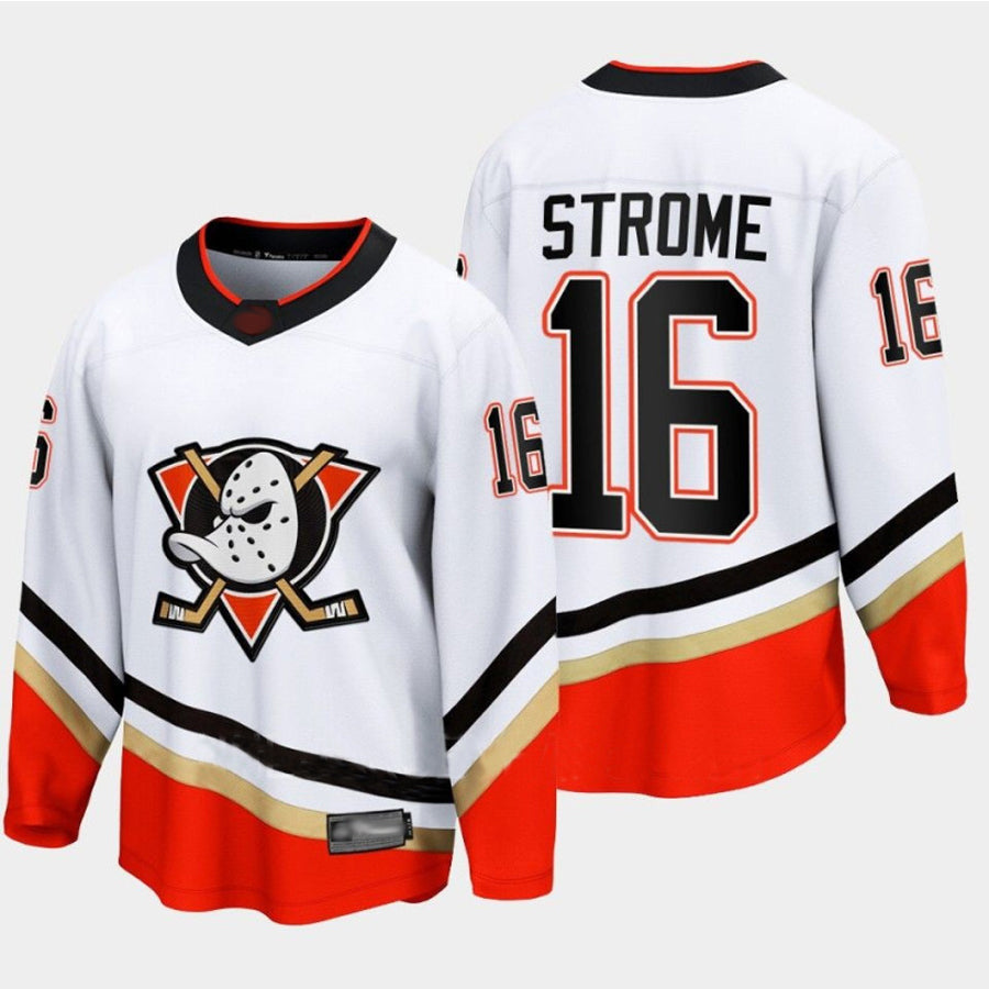 A.Ducks #16 Ryan Strome Player Fanatics Special Edition Breakaway White Hockey Jerseys
