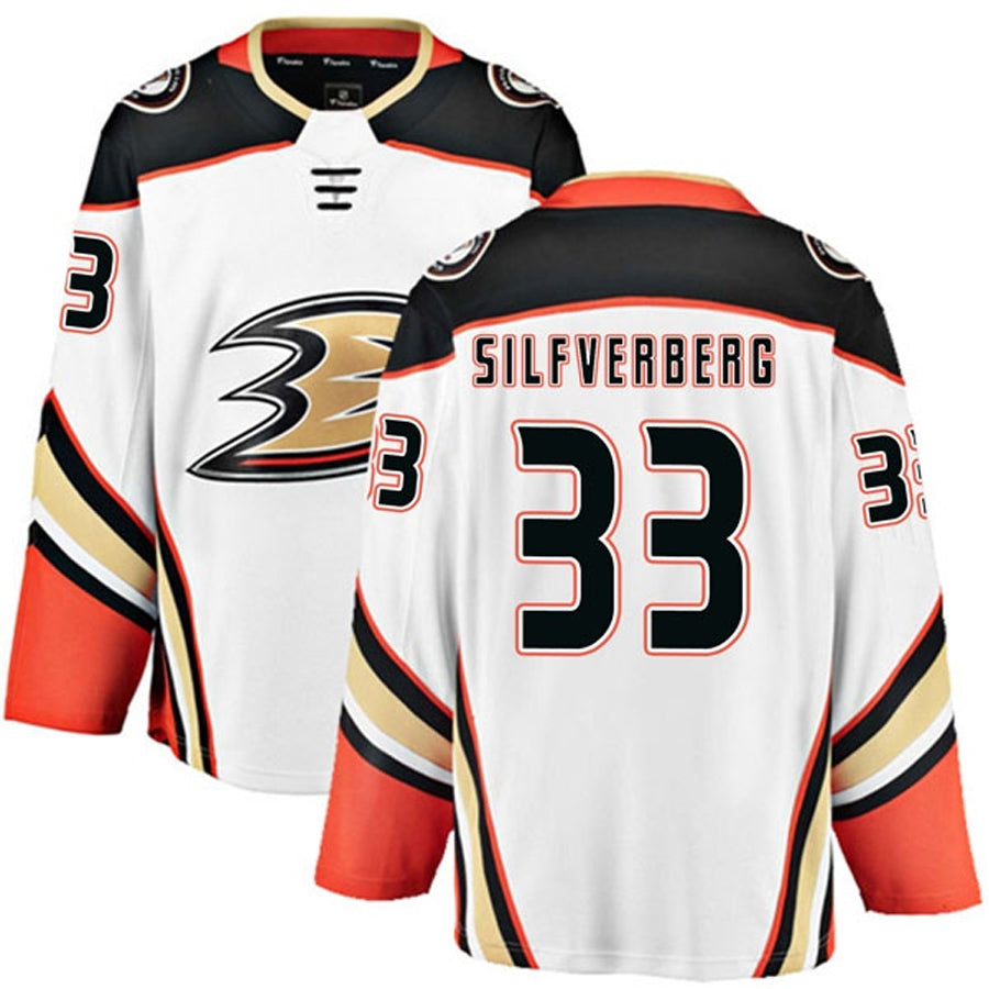 A.Ducks #33 Jakob Silfverberg Player Fanatics Home White Hockey Jerseys