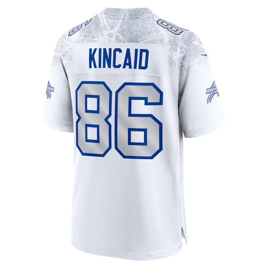 B.Bills #86 Dalton Kincaid 2025 Rivalries Collection Game Jersey-CustomName - White Football Stitched American Jersey-CustomName