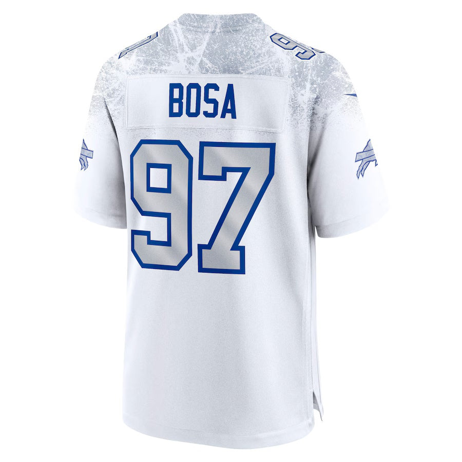 B.Bills #97 Joey Bosa 2025 Rivalries Collection Game Jersey-CustomName - White Football Stitched American Jersey-CustomName