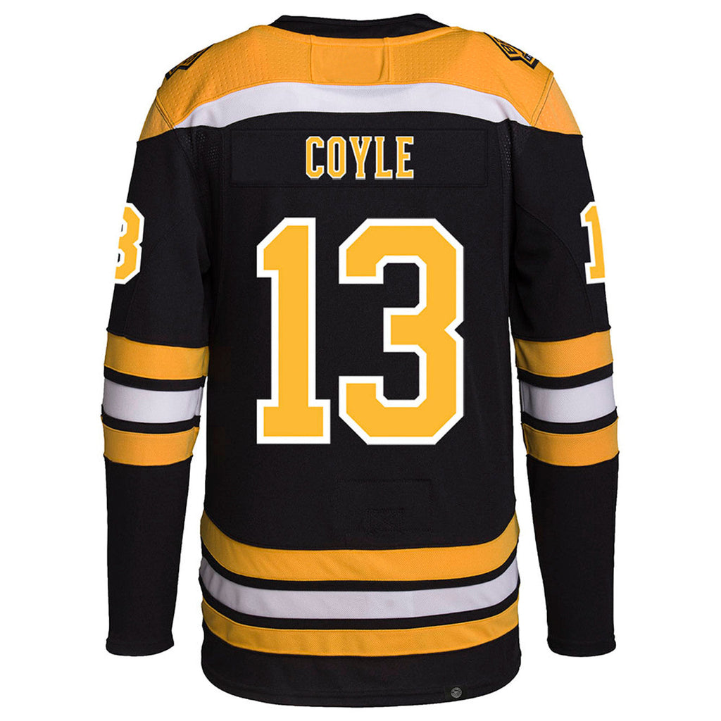 B.Bruins #13 Charlie Coyle Player Fanatics Black Home Hockey Jerseys