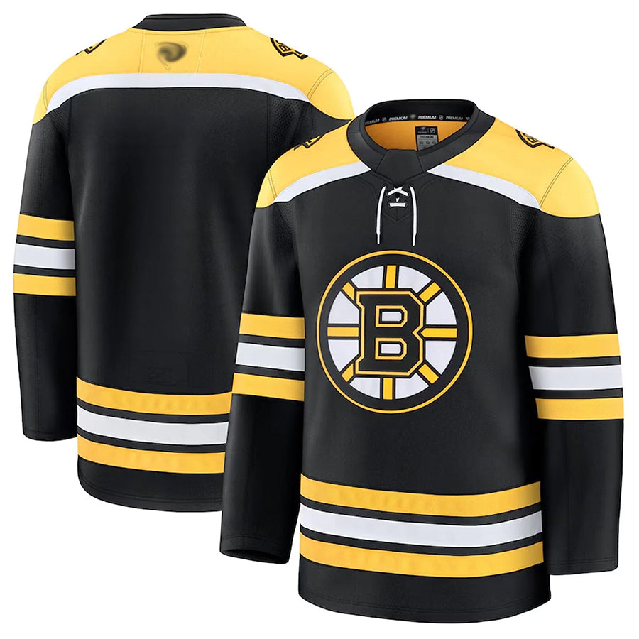 B.Bruins Blank Player Fanatics Premium Senior Home Hockey Jerseys