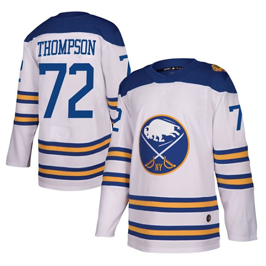 B.Sabres #72 Tage Thompson Player Fanatics Breakaway White Home Hockey Jerseys