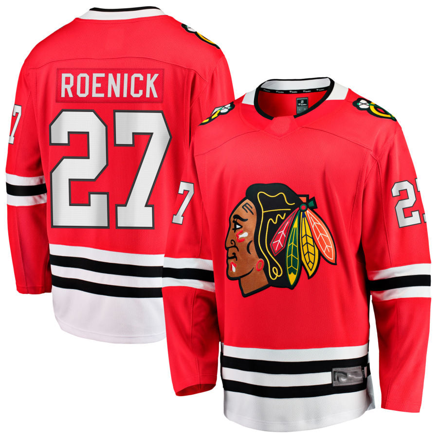 C.Blackhawks #27 Jeremy Roenick Player Fanatics Home Breakaway Red Hockey Jerseys