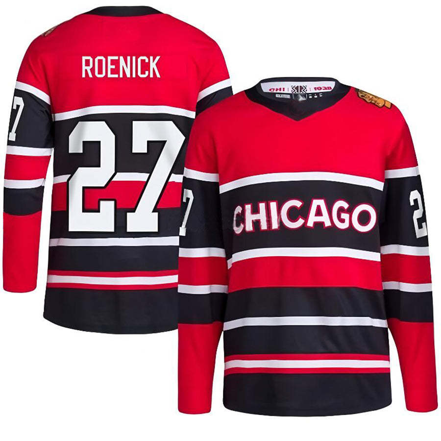 C.Blackhawks #27 Jeremy Roenick Player Fanatics Red Special Edition 2.0 Breakaway Hockey Jerseys