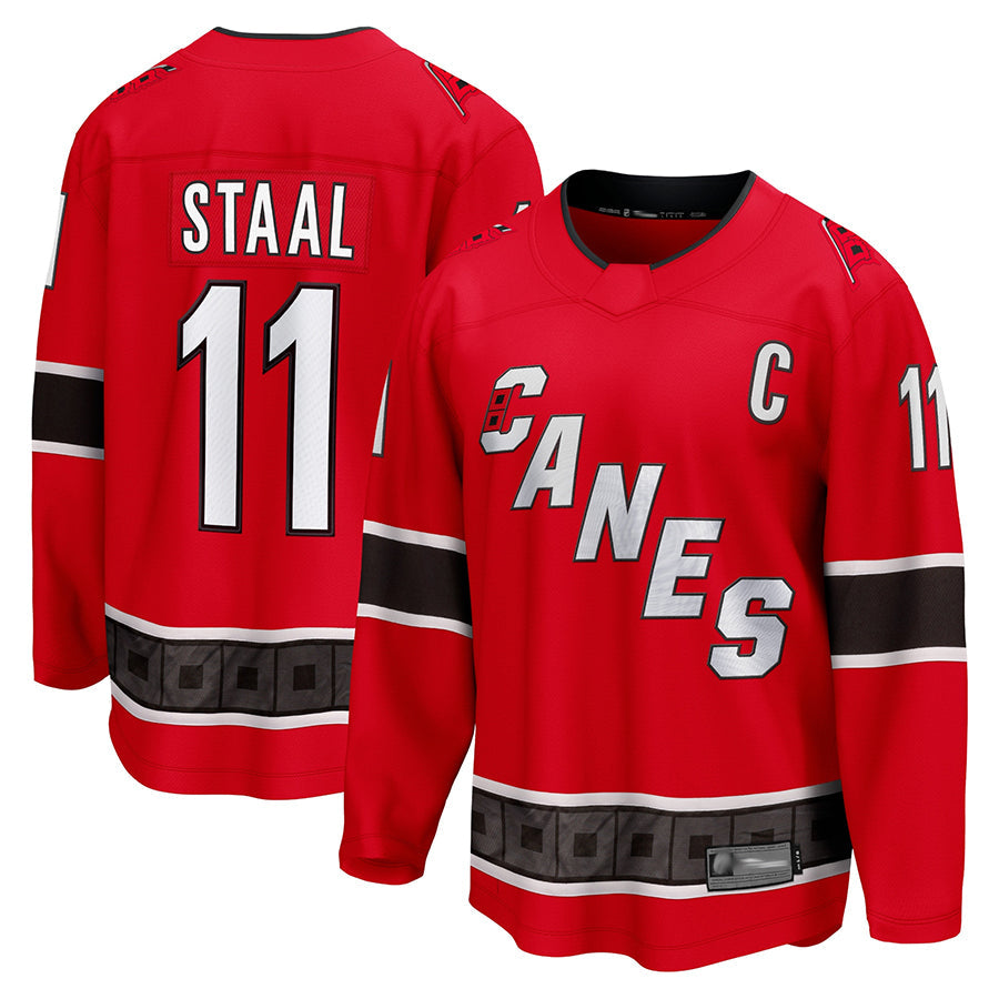 C.Hurricanes #11 Jordan Staal Player Fanatics Special Edition 2.0 Breakaway Red Hockey Jersey