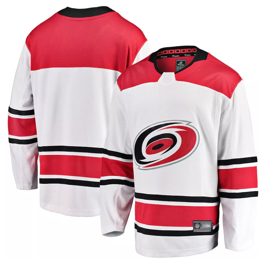 C.Hurricanes Blank Player Fanatics Breakaway Away White Hockey Jerseys