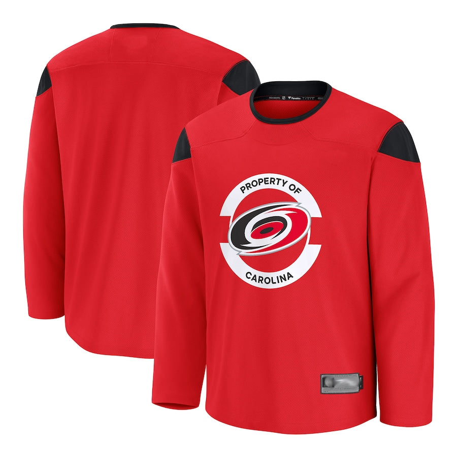 C.Hurricanes Blank Player Fanatics Home Replica Red Hockey Jerseys