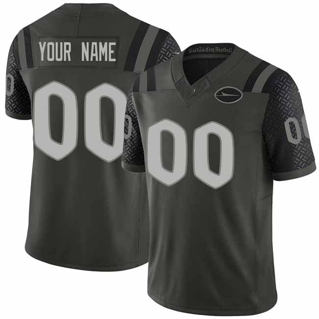 Custom NY.Jets Active Player Black 2025 F.U.S.E. Rivalries Vapor Limited Football Stitched Jersey-CustomName
