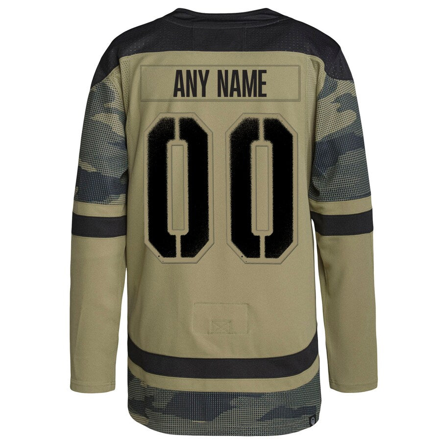 Custom V.Golden Knights Camo Military Appreciation Hockey Jerseys