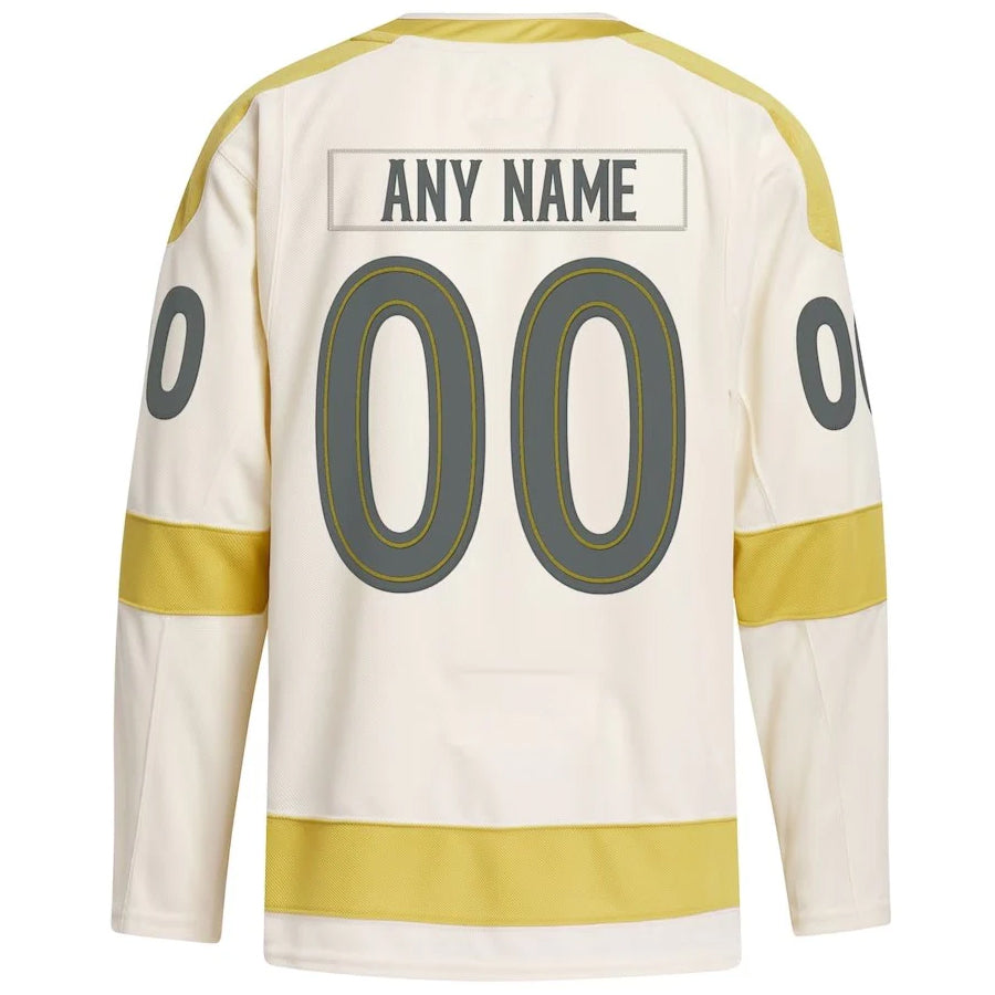 Custom V.Golden Knights Fanatics Cream Classic Breakaway Hockey Jerseys