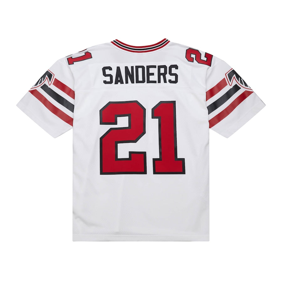 A.Falcons #21 Deion Sanders Mitchell & Ness White 1989 Legacy Replica Jersey