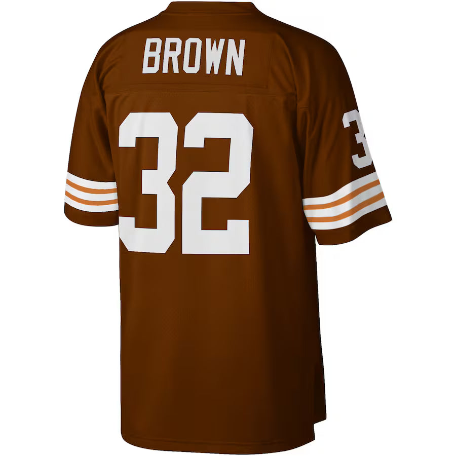 C.Browns #32 Jim Brown Mitchell & Ness Brown Legacy Replica Jersey