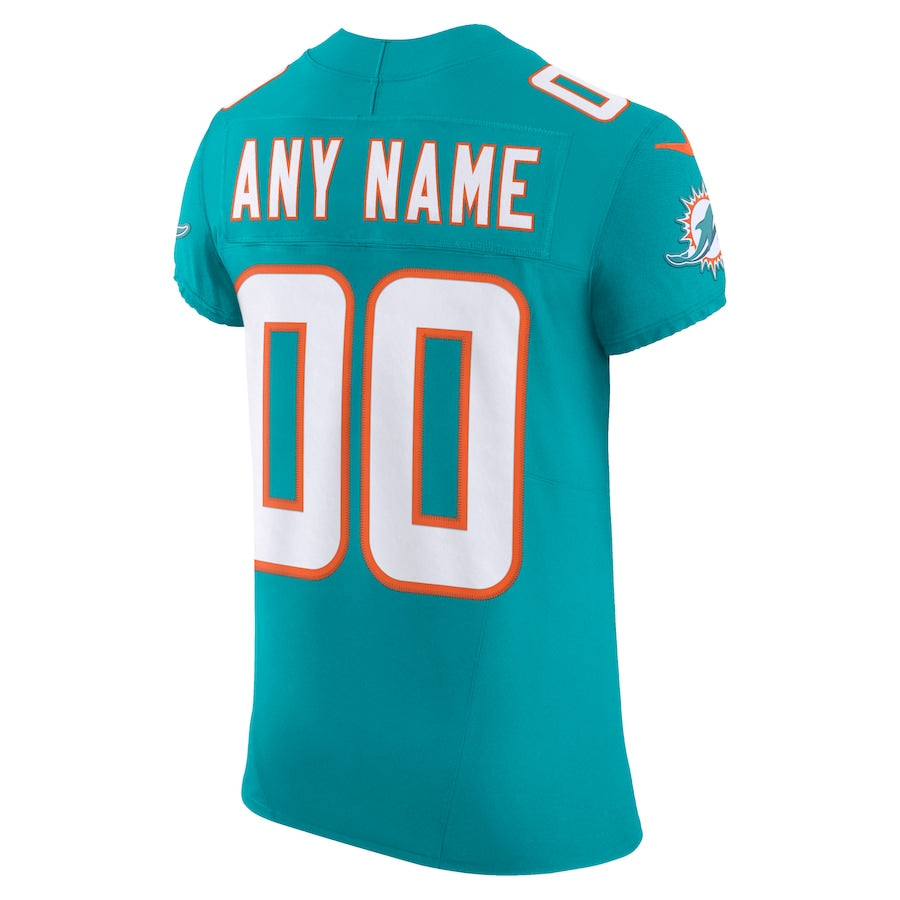 Custom M.Dolphins Aqua Vapor F.U.S.E. Limited Jersey Stitched American Football Jerseys