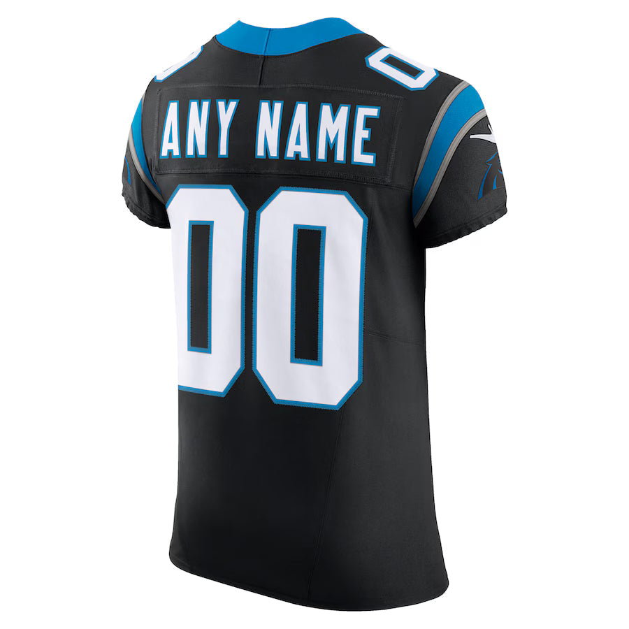 Custom C.Panthers Black Vapor F.U.S.E. Limited Jersey Stitched American Football Jerseys
