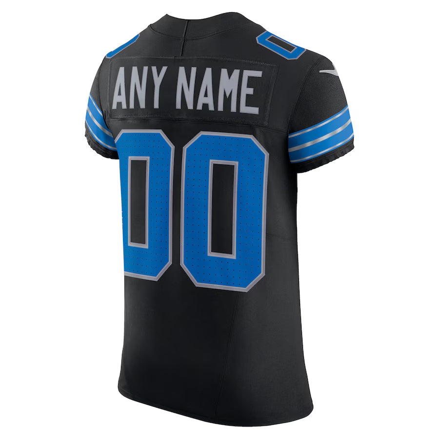 Custom D.Lions Black Vapor F.U.S.E. Limited Jersey Stitched American Football Jerseys