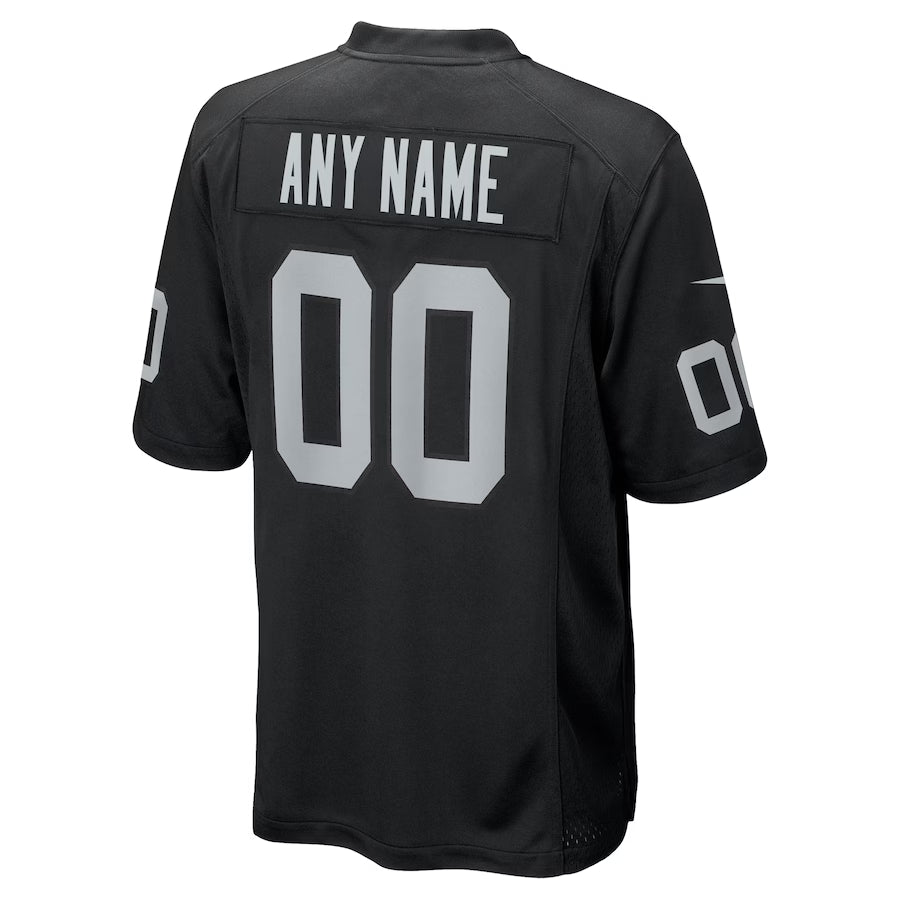 Custom LV.Raiders Black Game Jersey Stitched American Football Jerseys