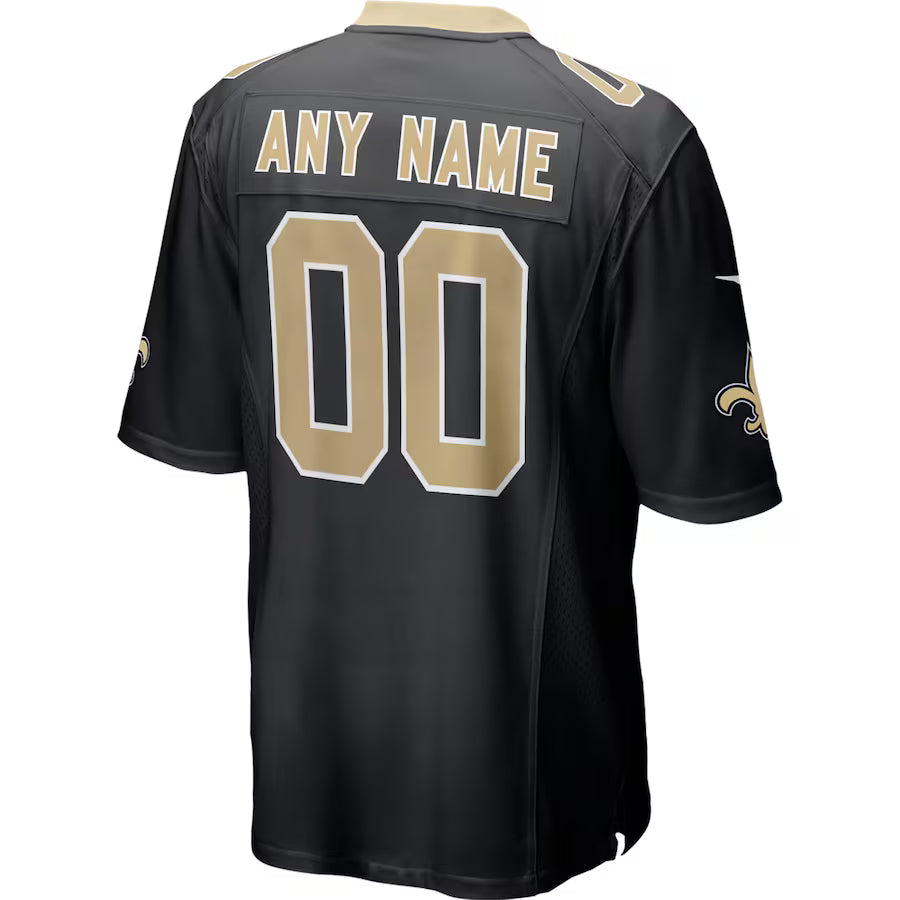 Custom NO.Saints Black Game Jersey Stitched American Football Jerseys