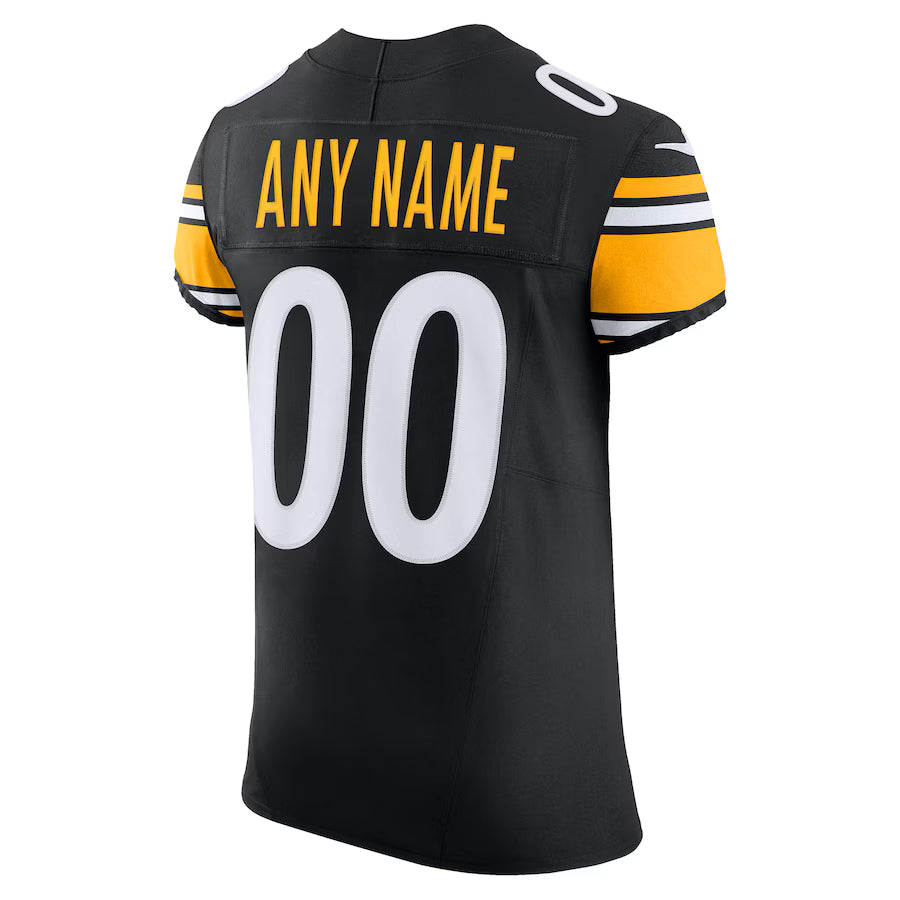 Custom P.Steelers Black Vapor F.U.S.E. Limited Jersey Stitched American Football Jerseys