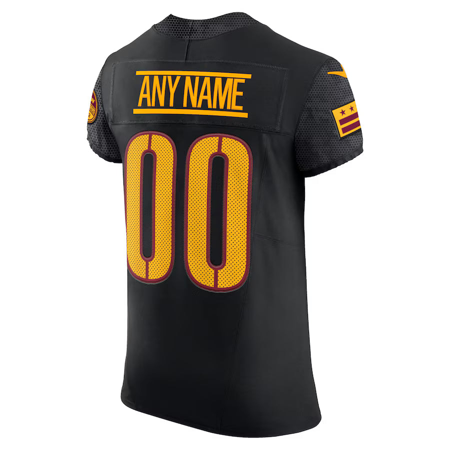 Custom W.Commanders Black Vapor F.U.S.E. Limited Jersey Stitched American Football Jerseys