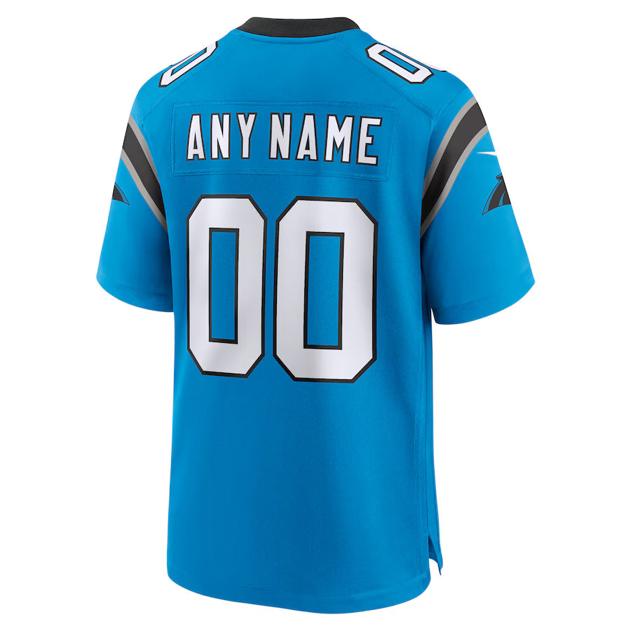 Custom C.Panthers Blue Game Jersey Stitched American Football Jersey