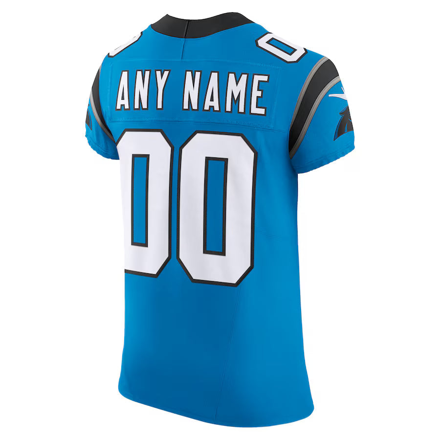 Custom C.Panthers Blue Vapor F.U.S.E. Limited Jersey Stitched American Football Jerseys
