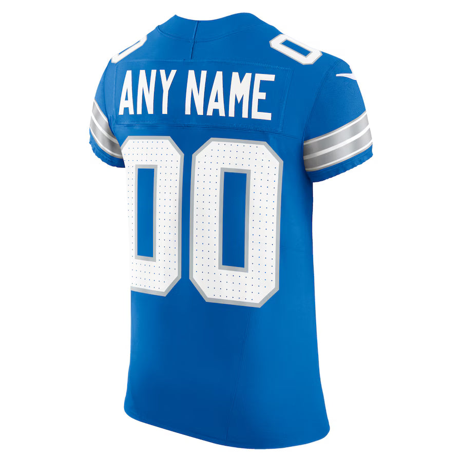 Custom D.Lions Blue Vapor F.U.S.E. Limited Jersey Stitched American Football Jerseys