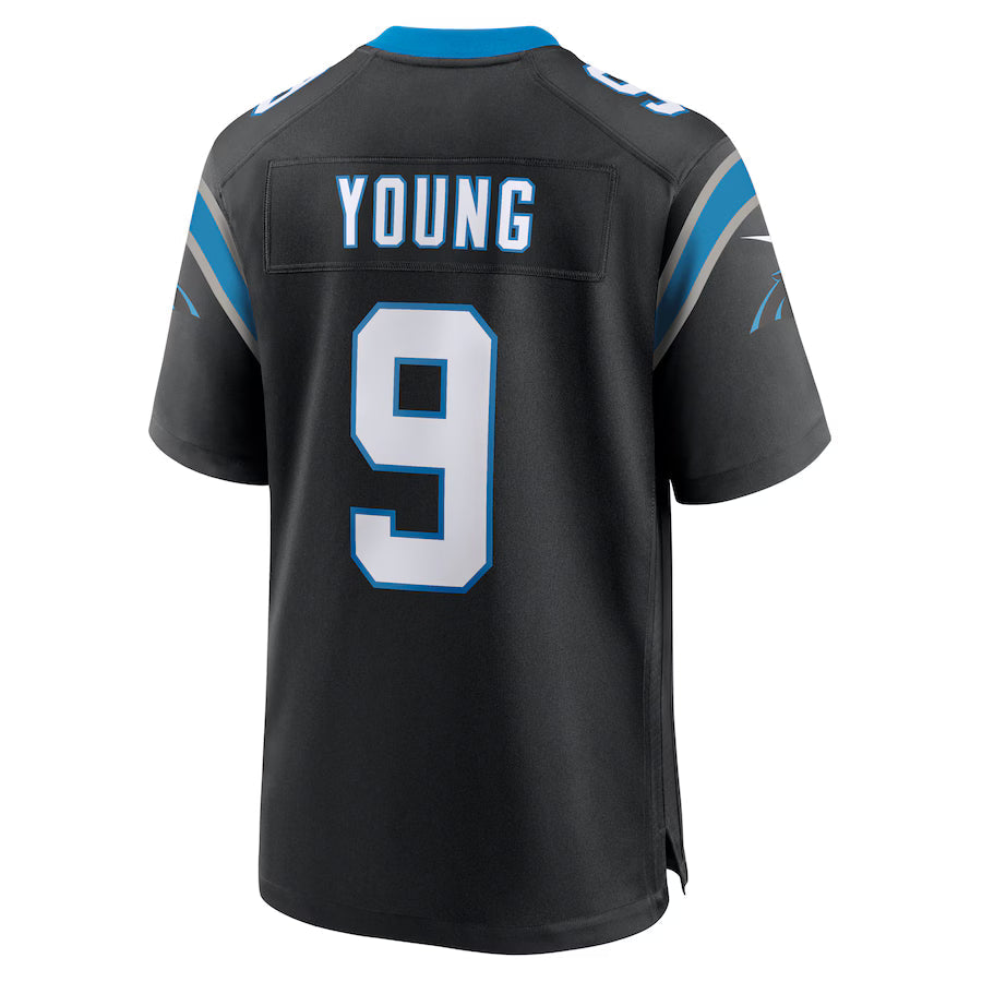 C.Panthers #9 Bryce Young Black Game Jersey Stitched American Football Jerseys