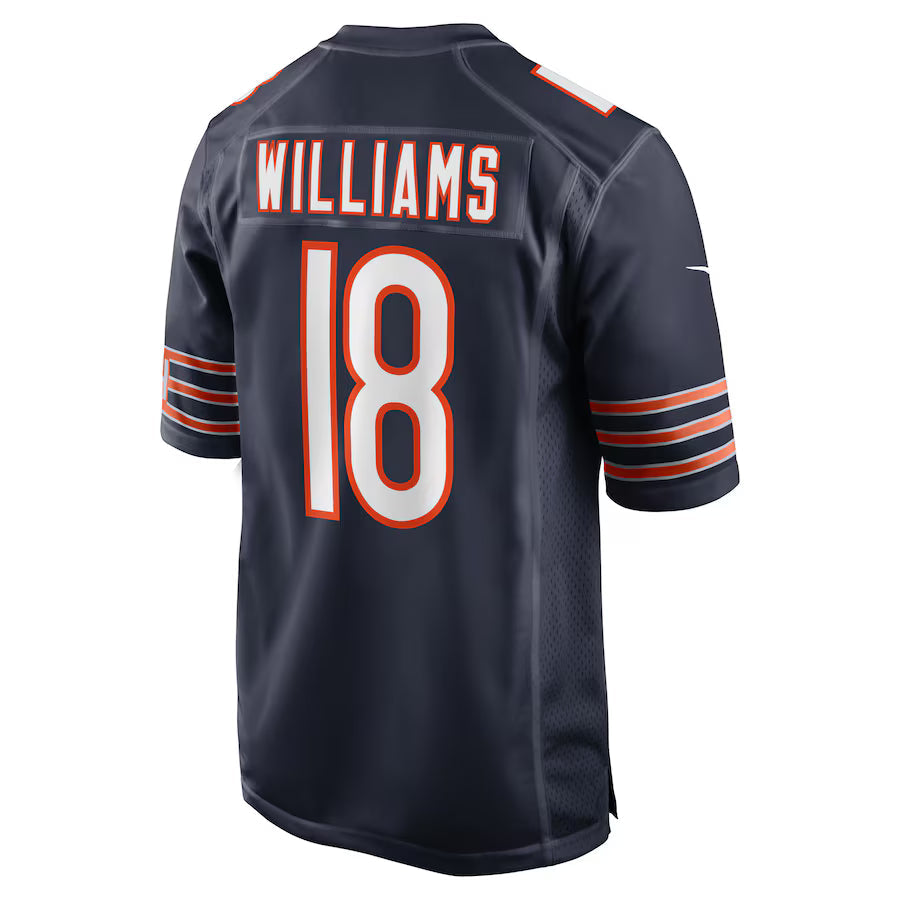C.Bears #18 Caleb Williams Navy Game Jersey Stitched American Football Jerseys