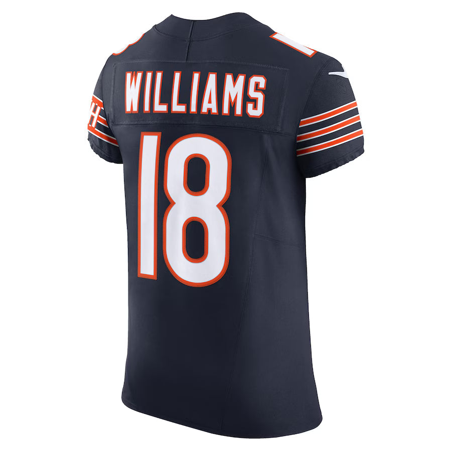 C.Bears #18 Caleb Williams Navy Vapor F.U.S.E. Limited Jersey Stitched American Football Jerseys