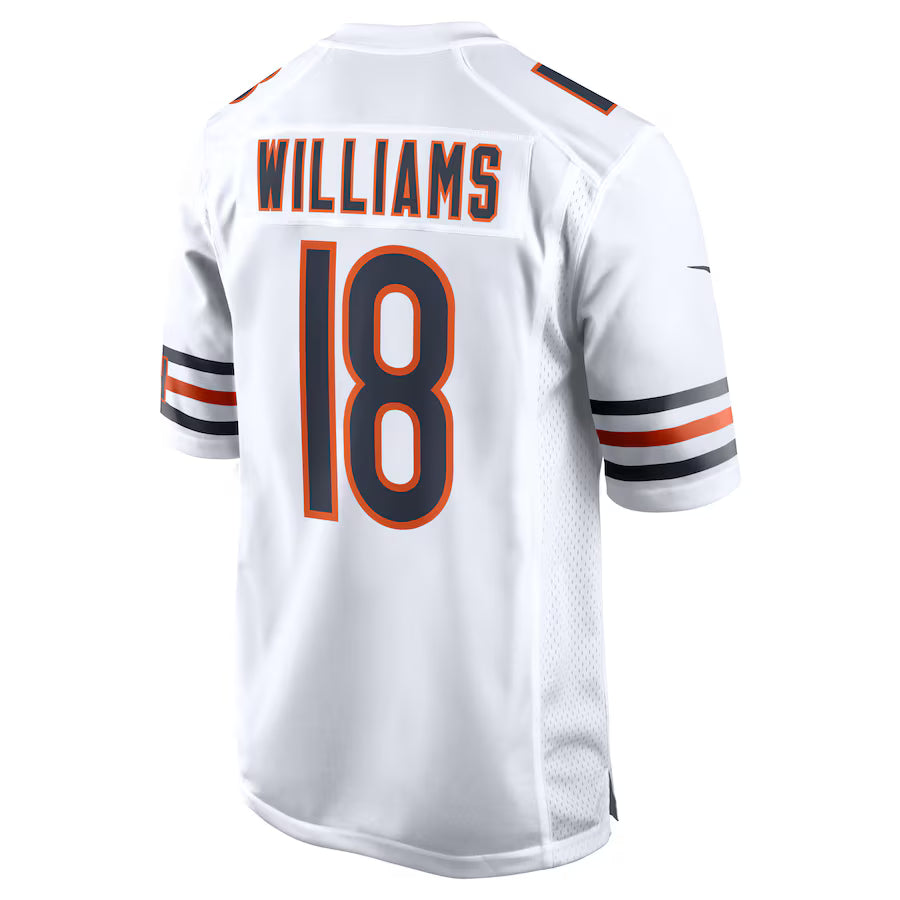 C.Bears #18 Caleb Williams White Game Jersey Stitched American Football Jerseys