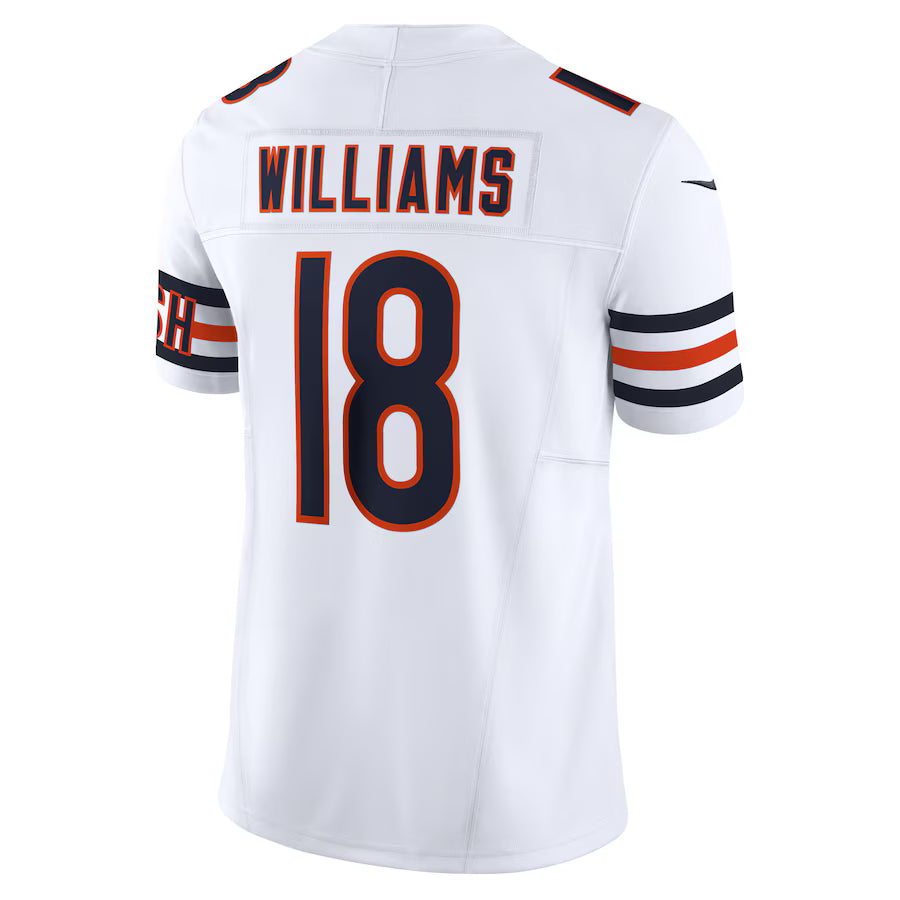 C.Bears #18 Caleb Williams White Vapor F.U.S.E. Limited Jersey Stitched American Football Jerseys