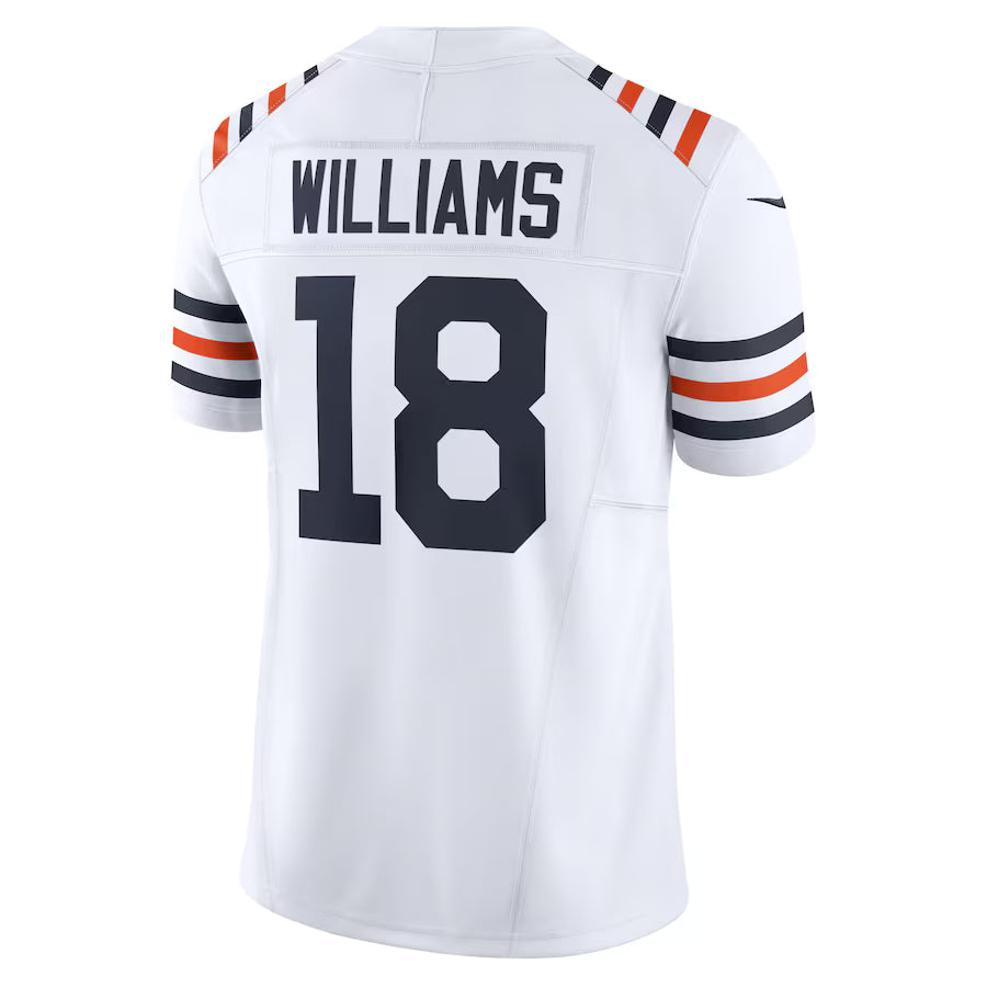 C.Bears #18 Caleb Williams White Vapor F.U.S.E. Limited Jersey Stitched American Football Jerseys