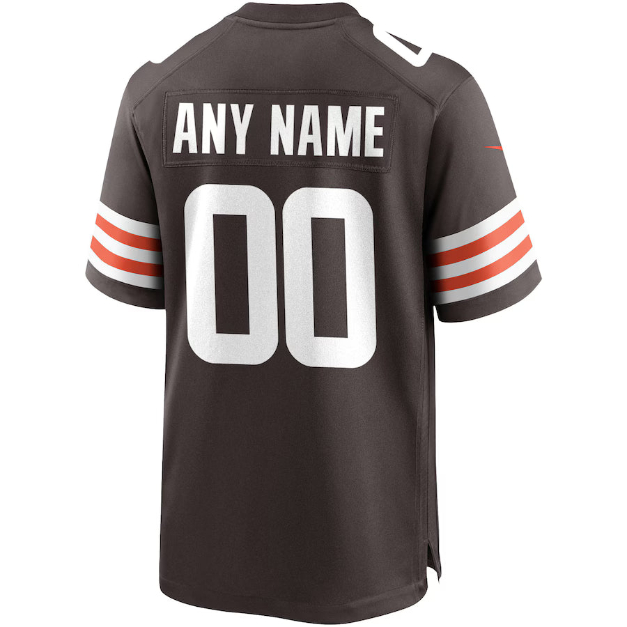 Custom C.Browns Brown Game Jersey Stitched American Football Jersey