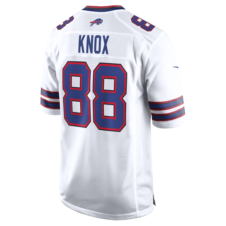 B.Bills #88 Dawson Knox White Game Jersey Stitched American Football Jersey