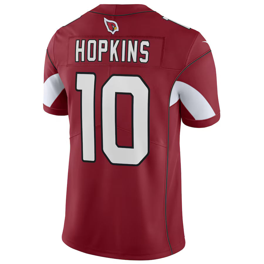 A.Cardinal #10 DeAndre Hopkins Cardinal Vapor F.U.S.E. Limited Jersey Stitched American Football Jerseys