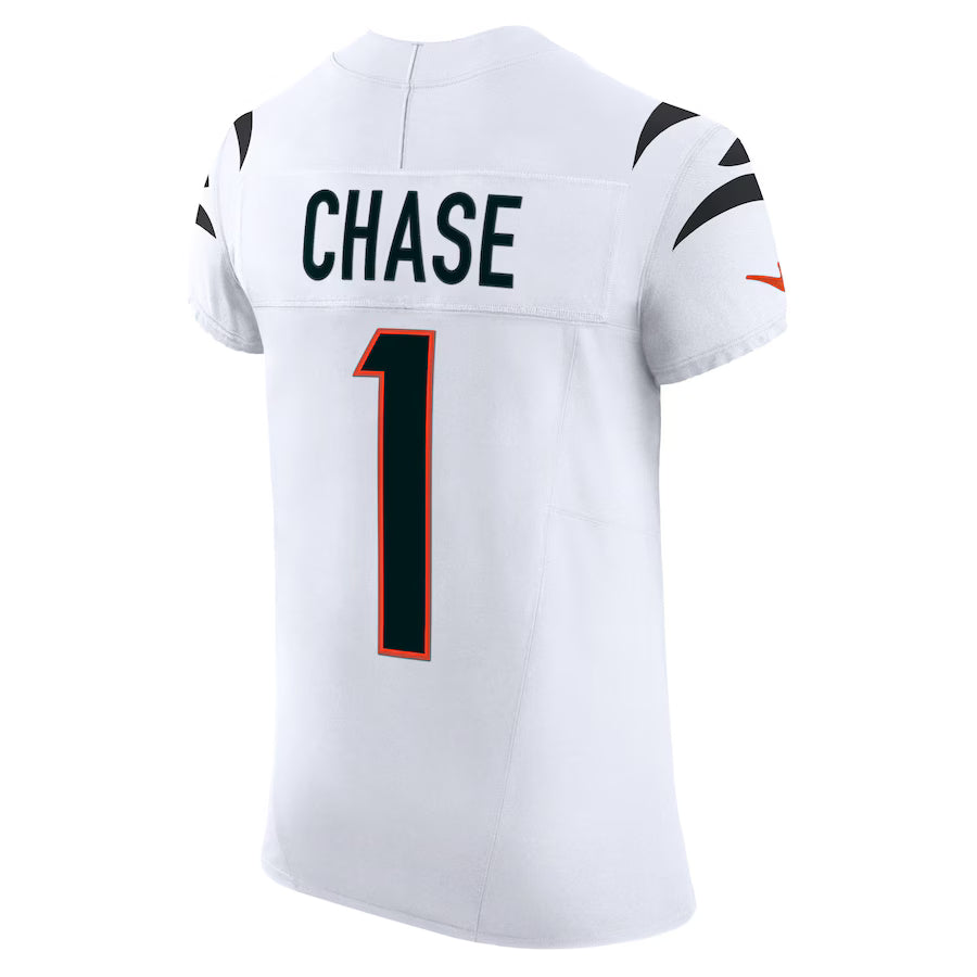 C.Bengals #1 Ja'Marr Chase White Vapor F.U.S.E. Limited Jersey Stitched American Football Jerseys