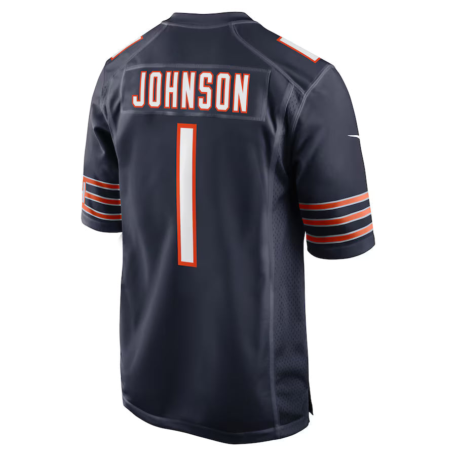 C.Bears #1 Jaylon Johnson Navy Game Jersey Stitched American Football Jerseys