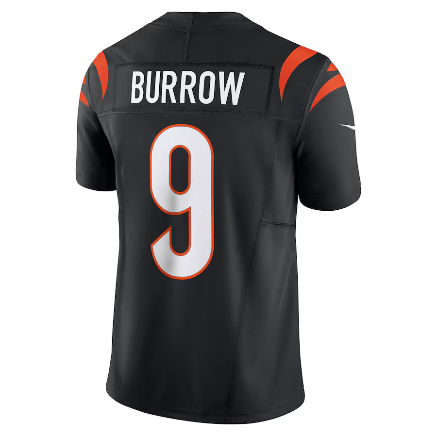 C.Bengals #9 Joe Burrow Black Vapor F.U.S.E. Limited Jersey Stitched American Football Jerseys