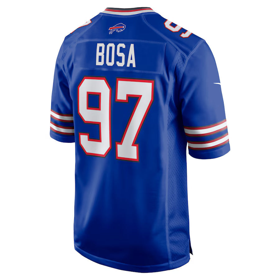 B.Bills #97 Joey Bosa Royal Game Jersey Stitched American Football Jersey