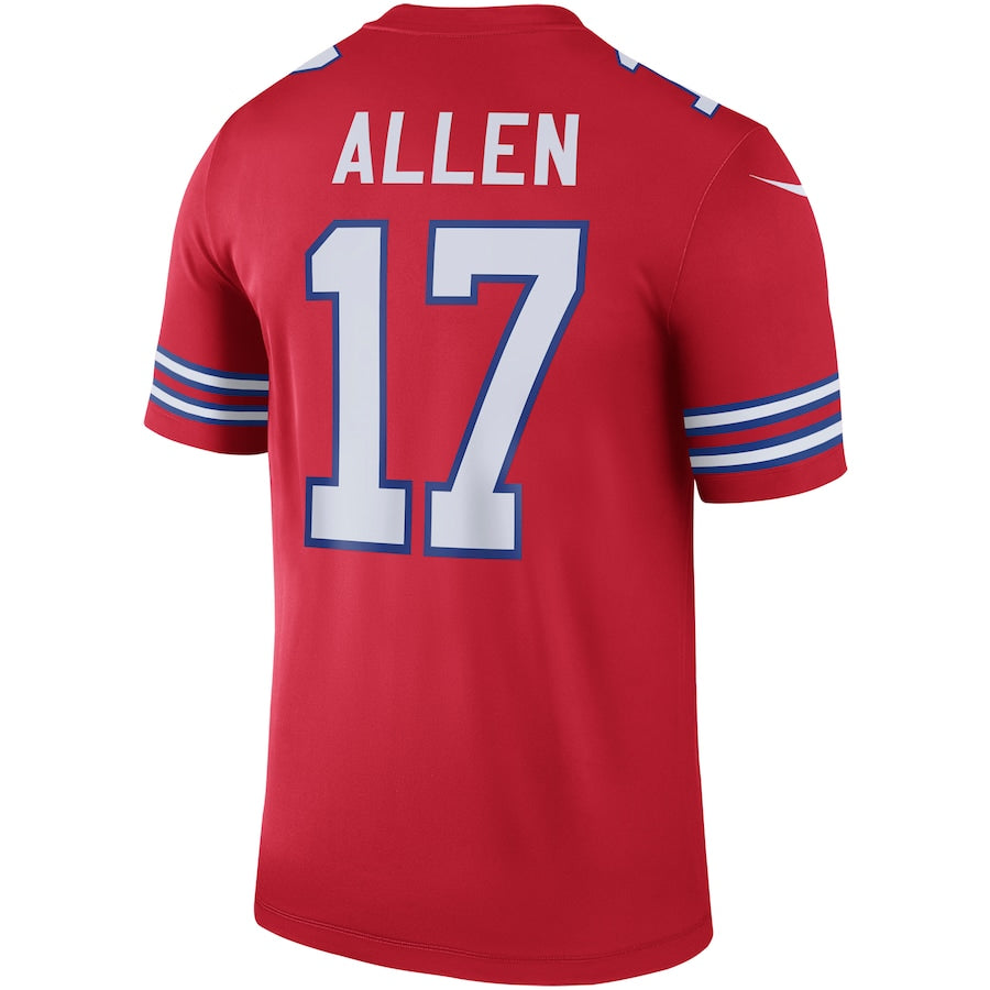 B.Bills #17 Josh Allen Red Vapor F.U.S.E. Limited Jersey Stitched American Football Jerseys