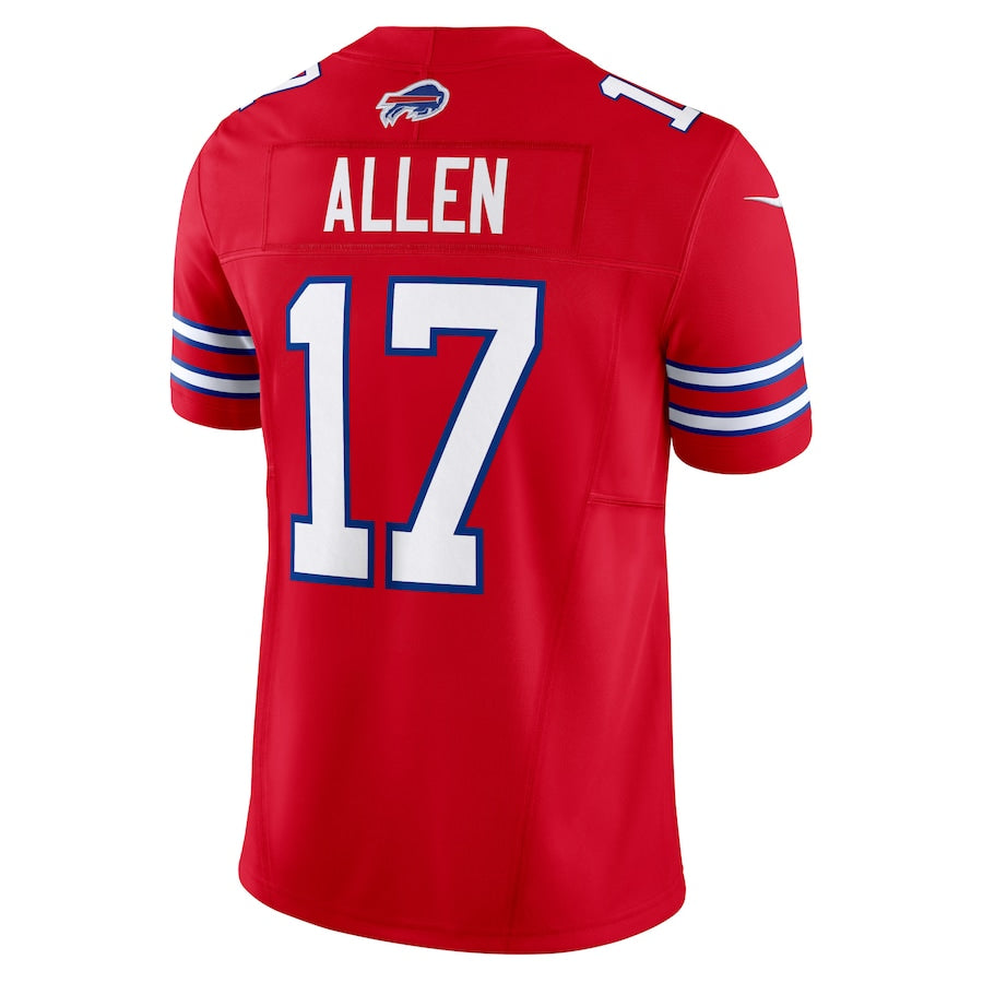 B.Bills #17 Josh Allen Red Vapor F.U.S.E. Limited Jersey Stitched American Football Jerseys