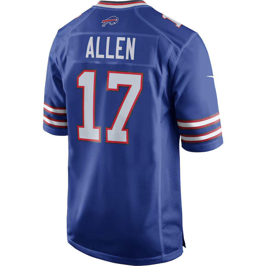 B.Bills #17 Josh Allen Royal Game Jersey Stitched American Football Jersey