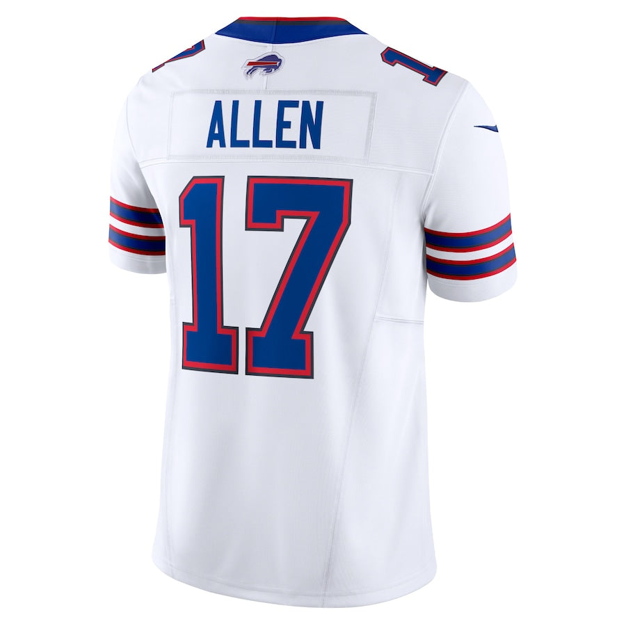 B.Bills #17 Josh Allen White Vapor F.U.S.E. Limited Jersey Stitched American Football Jerseys