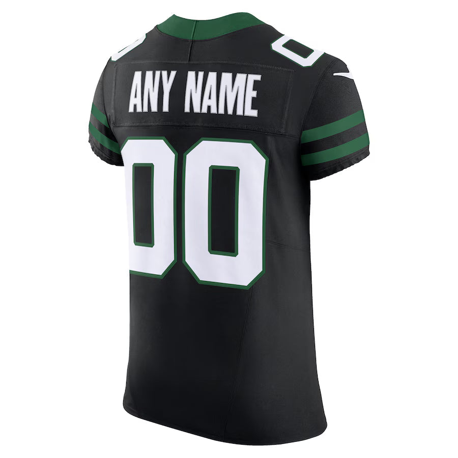 Custom NY.Jets Black Vapor F.U.S.E. Limited Jersey Stitched American Football Jerseys