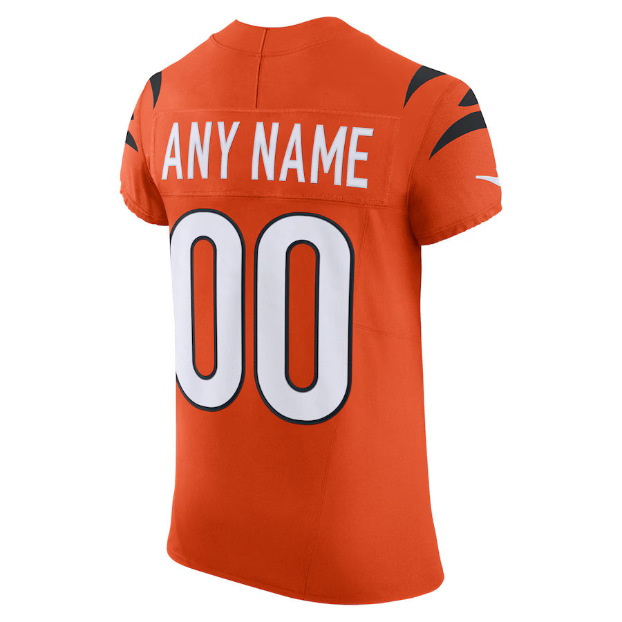 Custom C.Bengals Orange Vapor F.U.S.E. Limited Jersey Stitched American Football Jerseys
