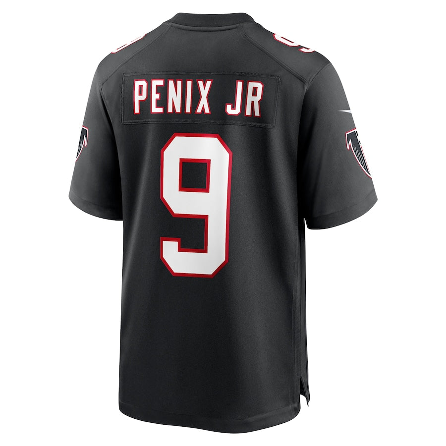 A.Falcons #9 Michael Penix Jr. Black Game Jersey Stitched American Football Jerseys