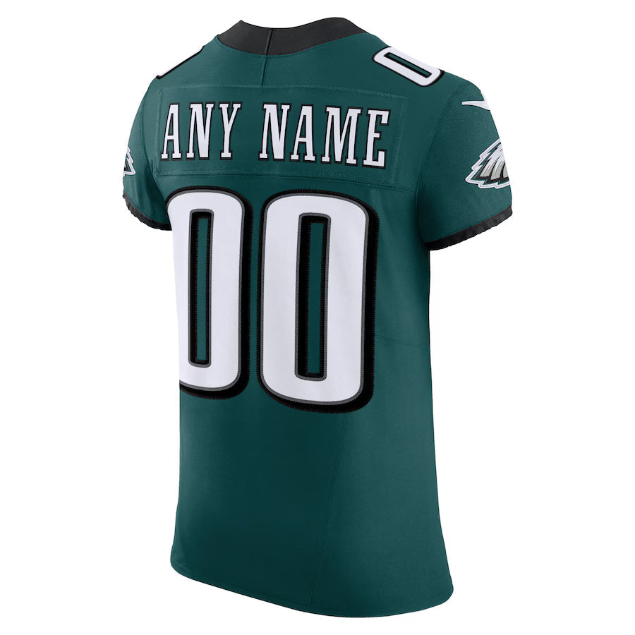 Custom P.Eagles Midnight Green Vapor F.U.S.E. Limited Jersey Stitched American Football Jerseys