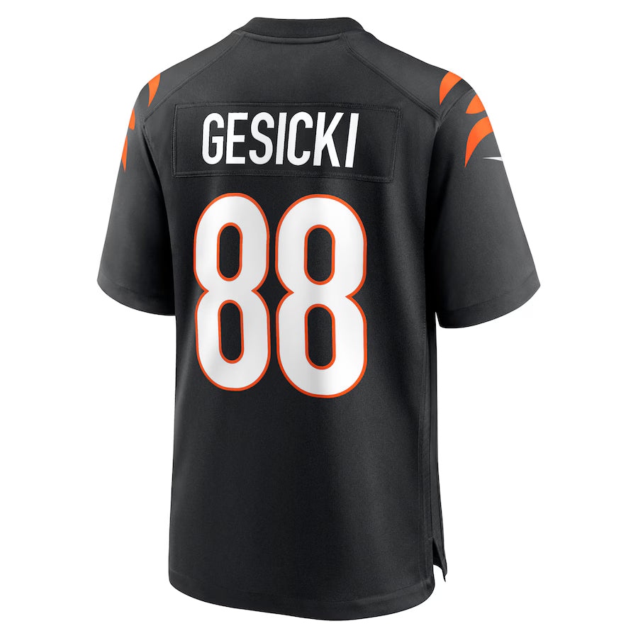 C.Bengals #88 Mike Gesicki Black Game Jersey Stitched American Football Jerseys