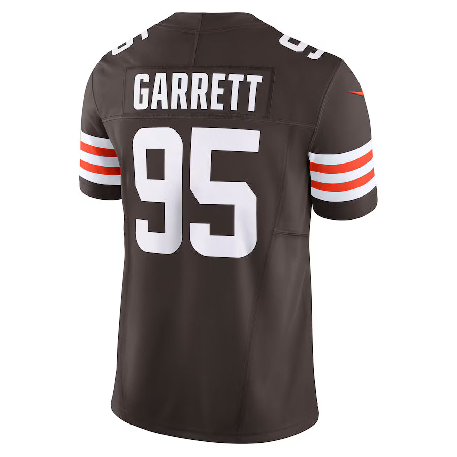 C.Browns #95 Myles Garrett Brown Vapor F.U.S.E. Limited Jersey Stitched American Football Jerseys